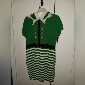 No Boundaries Juniors' Elf Christmas Dress